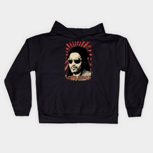 Lenny Kravitz 90s Retro Vintage Aesthetic Kids Hoodie